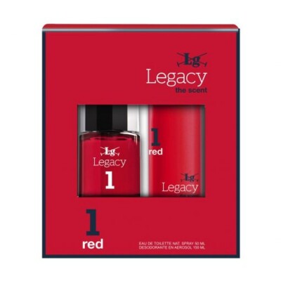 Perfume Legacy 1 RED Pack 50 ML + Desodorante 150 ML Perfume Legacy 1 RED Pack 50 ML + Desodorante 150 ML