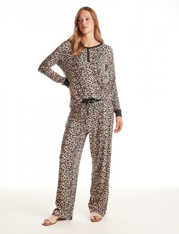 Pijama C/pantalon MULTI/NEGRO