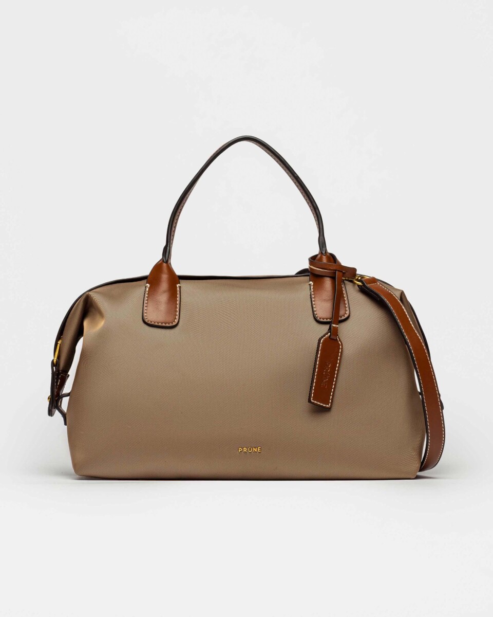 Cartera de mano Wind en nylon - Taupe 