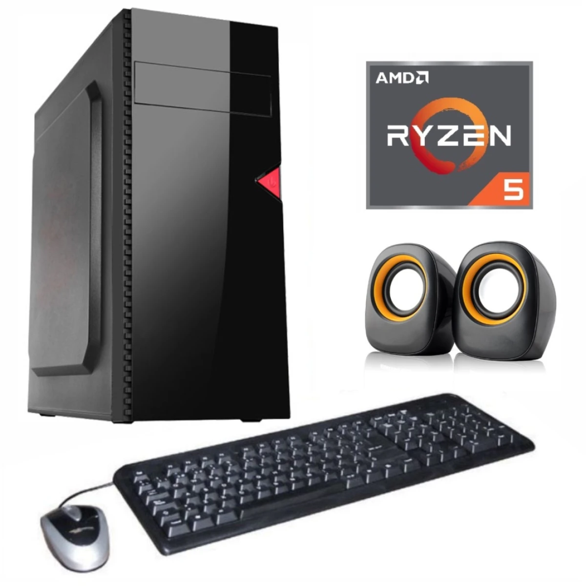 Equipo Nuevo Amd Ryzen 5 4600G, 8GB, sin Disco 
