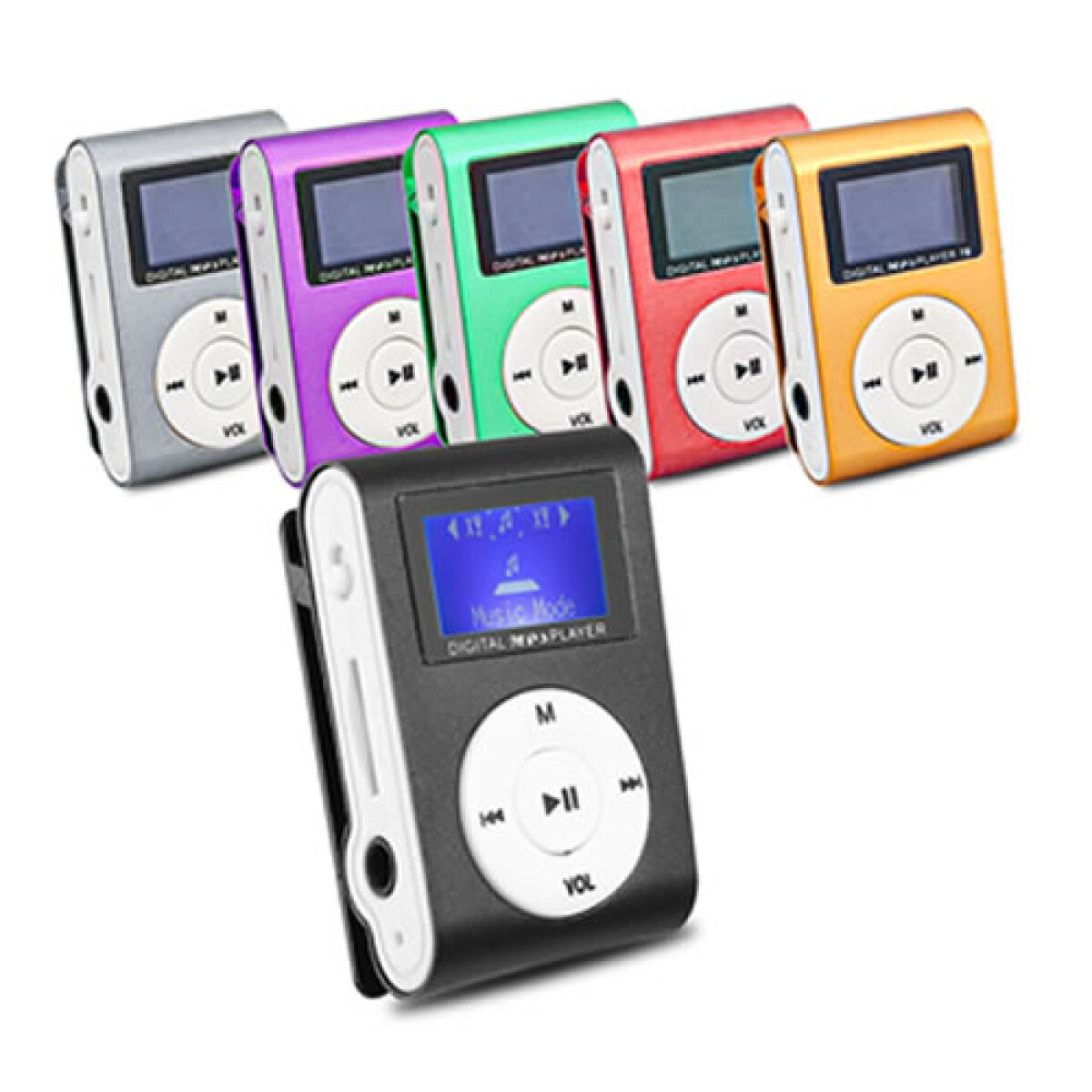 Reproductor de MP3 solapero con ranura SD y display 