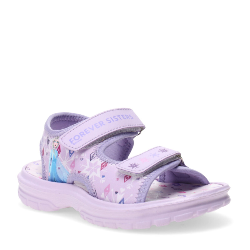 Sandalias Infantiles Disney FROZEN Velcros Lila