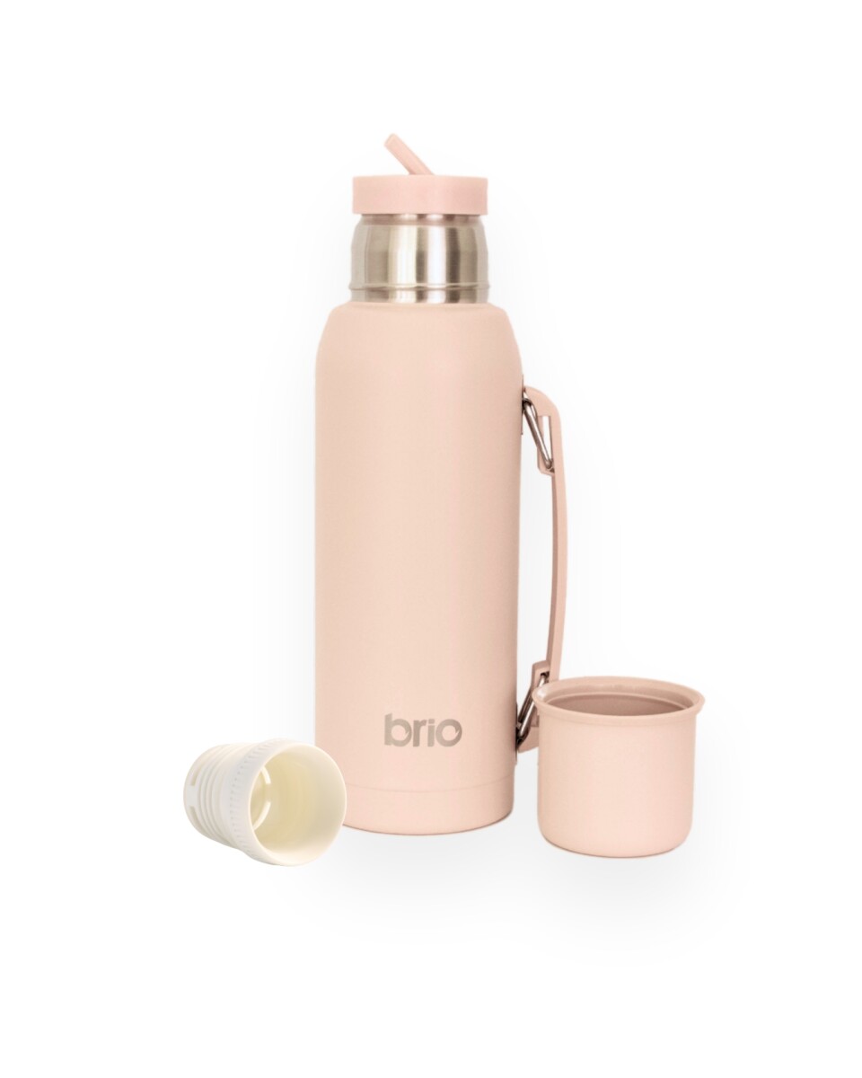 Termo 1 Litro Acero Inox brio Con Pico Cebador - Durazno 