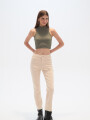 Pantalon Calendre Beige Claro