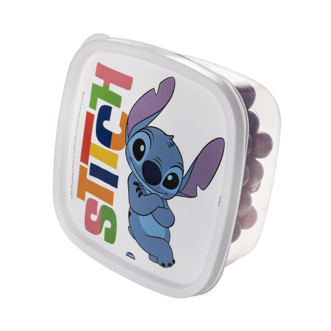 Pote Cuadrado Plástico Stitch 1,1 Lts U