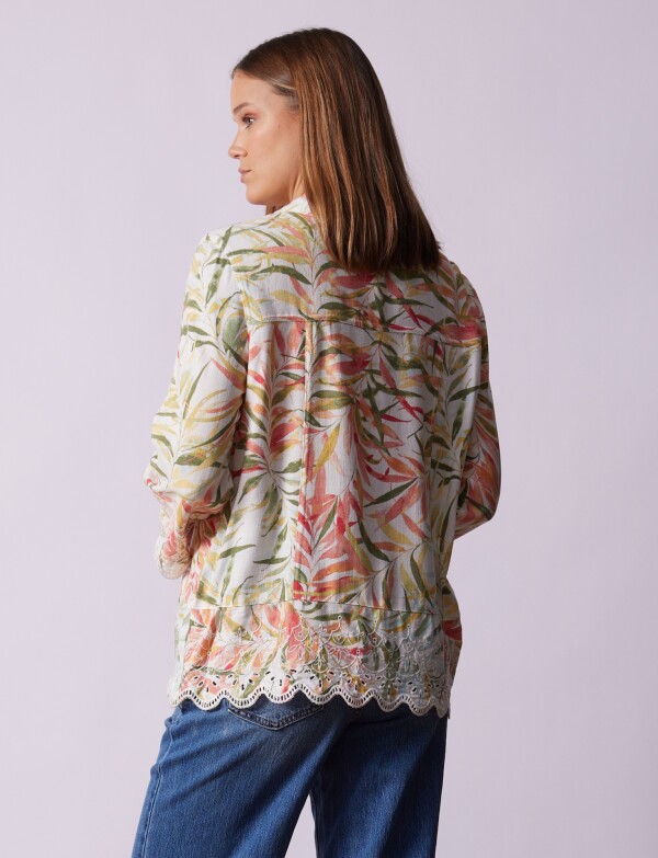 Chaqueta Lino MULTI/CRUDO