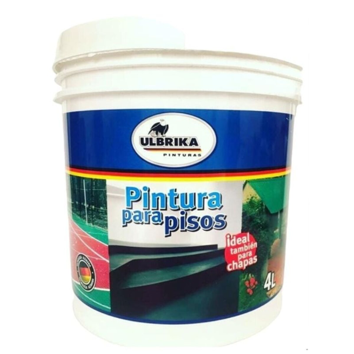 PINTURA PARA PISOS ULBRIKA 4 Lt. NARANJA 