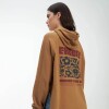 Buzo Dama C/Capucha Alg.C/Felpa Uniform Marron