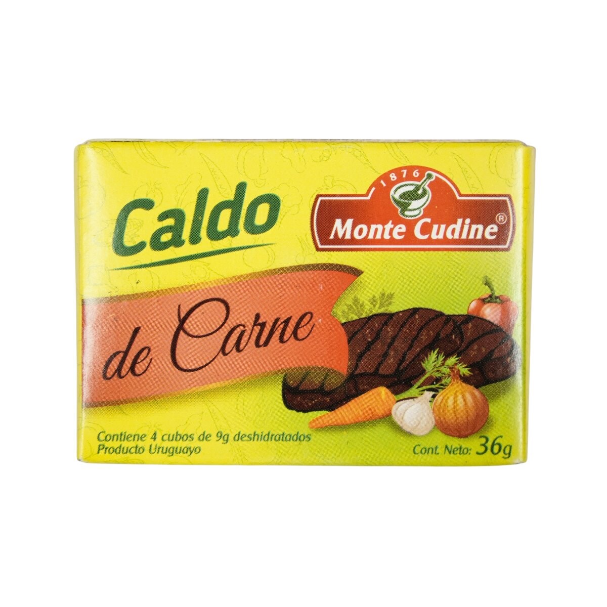 Caldo Monte Cudine x4 unidades Carne 