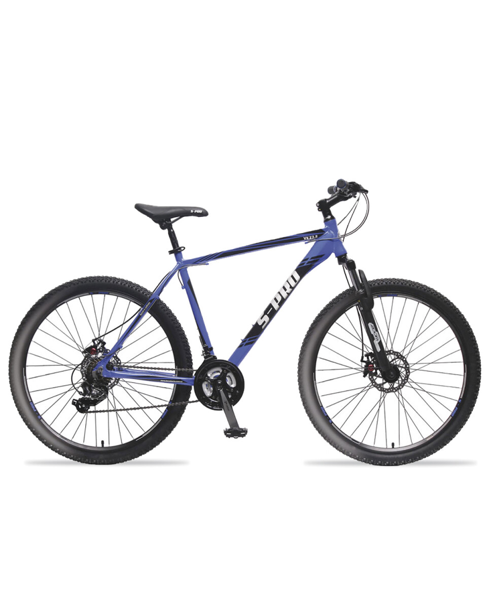 Bicicleta montaña S-PRO VX rodado 27.5 shimano 21 cambios y frenos de disco - Azul 