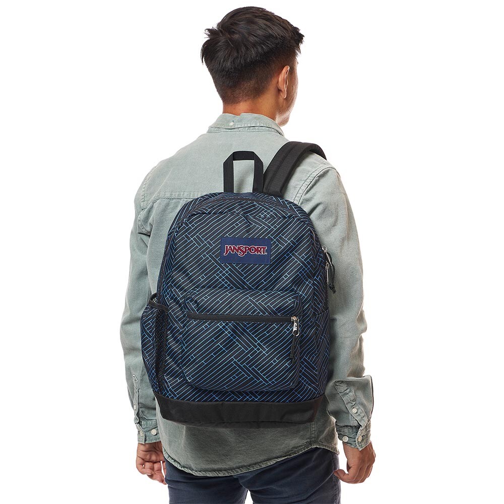 Mochila Portalaptop Cross Town Plus Black/Black/Azul