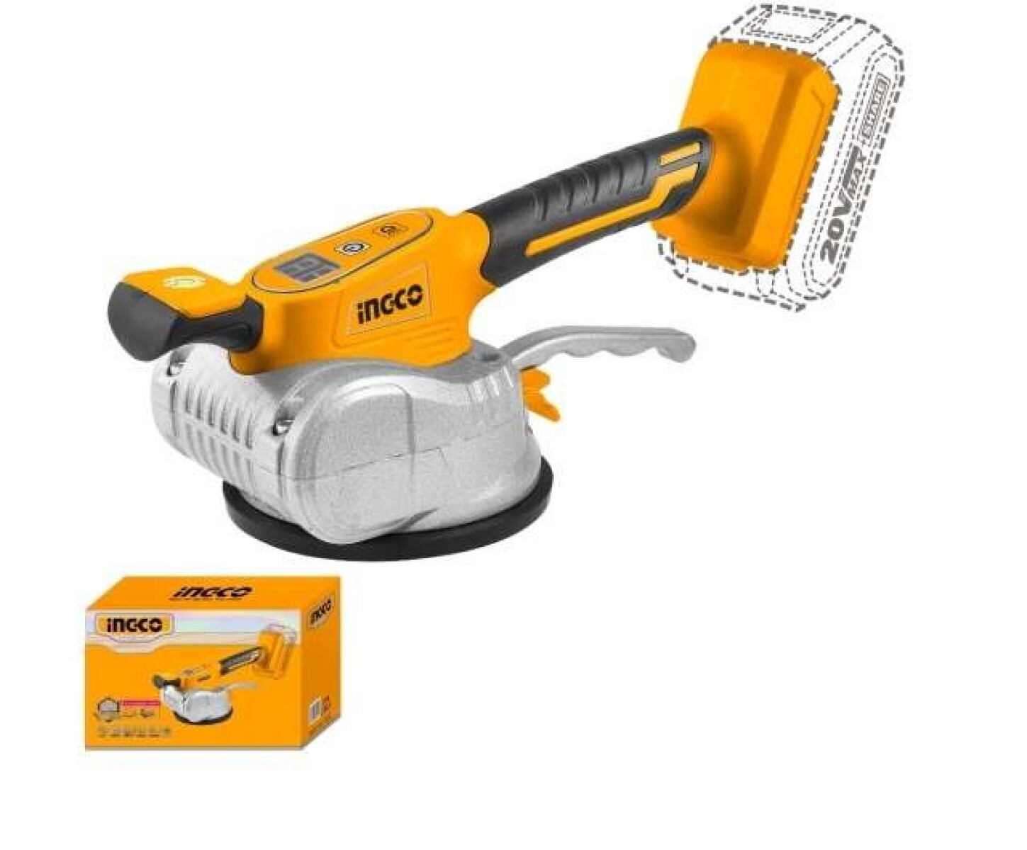 VENTOSA VIBRADORA A BATERIA 20V P COLOCAR CERAMICA INGCO CTVLI2010 