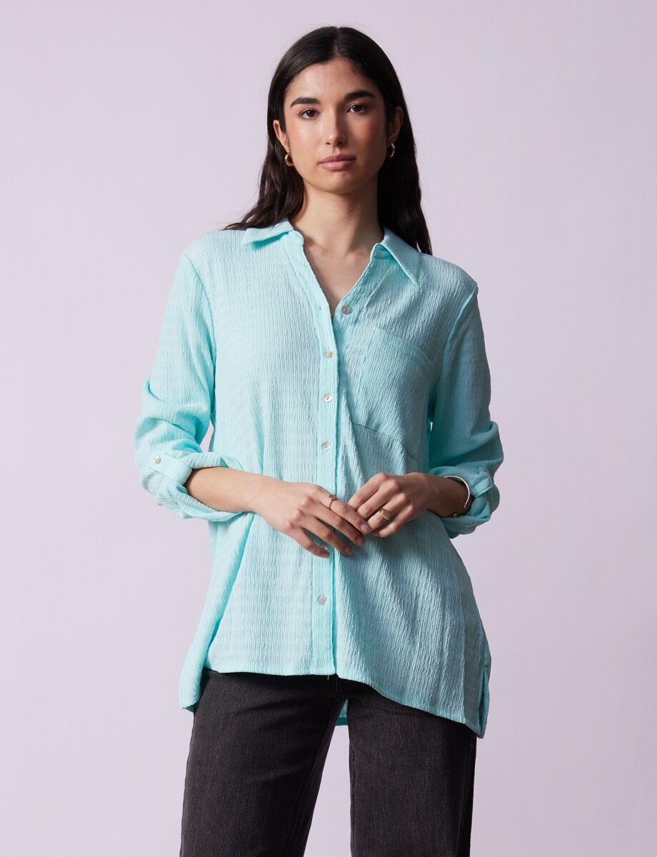Camisa Solid - Verde Agua 