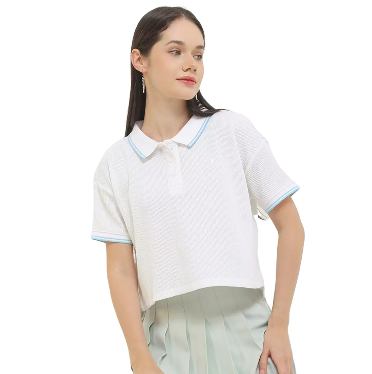 Remera Converse Sporty Waffle Polo - Blanca 