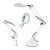 Lampara Aro Luz Led Lupa Aumento 2 En 1 Escritorio Y Morsa Color Variante Blanco