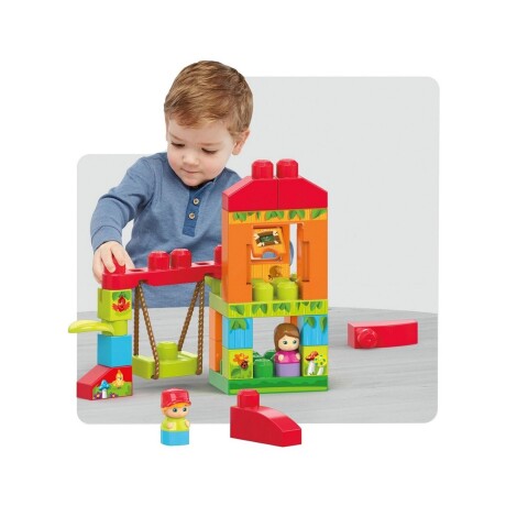 Juego Mega Bloks construcción gira y juega de Fisher Price Juego Mega Bloks construcción gira y juega de Fisher Price