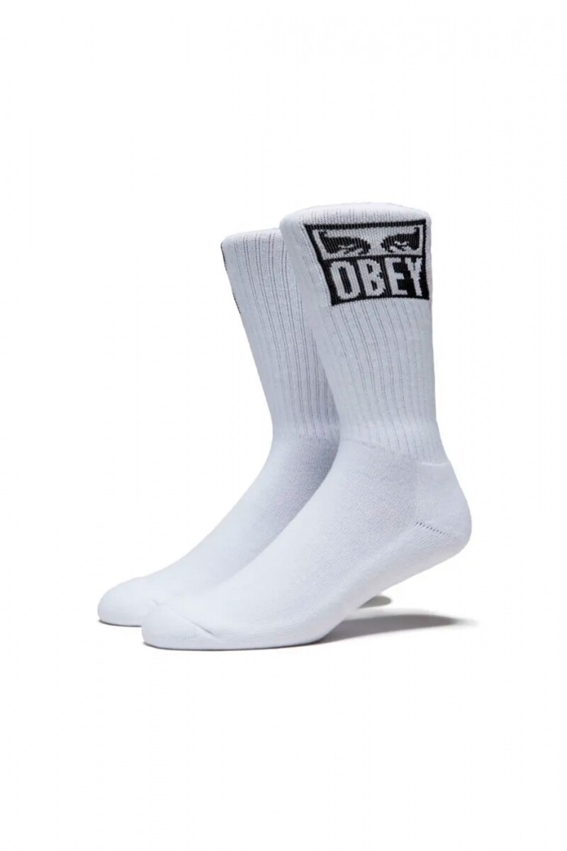 OBEY EYES ICON SOCKS Blanco