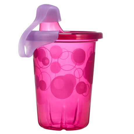 Set X4 Vasos con Boquilla Protector lila/rosado