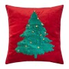 COJIN CUAD NAV ROJO DIS ARBOL 44X44CM Unica