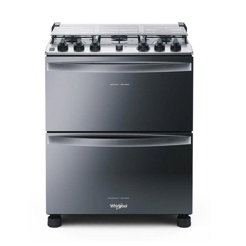 COCINA WHIRLPOOL 5 HORNALLAS INOX ENCENDIDO LUZ DOBLE HORNO COCINA WHIRLPOOL 5 HORNALLAS INOX ENCENDIDO LUZ DOBLE HORNO