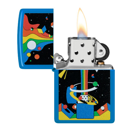 Encendedor Zippo Azul C/diseño 0