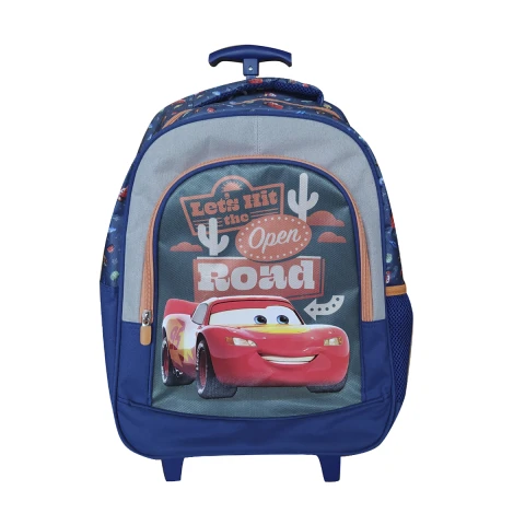 Mochila Infantil Cars con Carro Jacquard Grande 40 x 30 cm U