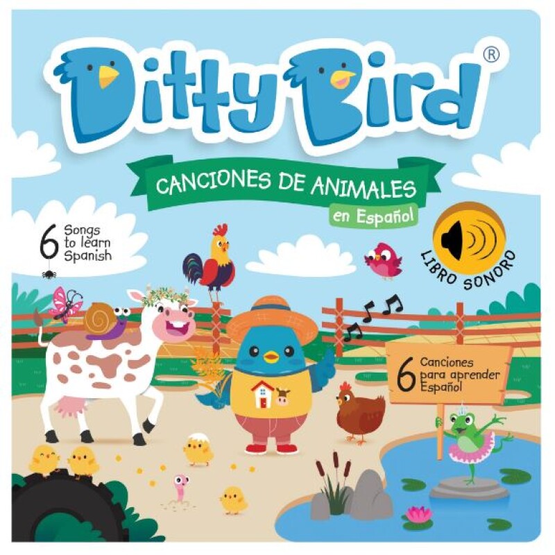 Libro Musical infantil Canciones de Animales en español