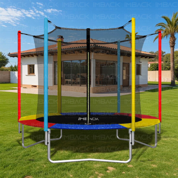 Cama Elástica de 1,83 M Trampolín Saltarín Multicolor (Azul, Rojo y Amarillo) CE002 Cama Elástica de 1,83 M Trampolín Saltarín Multicolor (Azul, Rojo y Amarillo) CE002