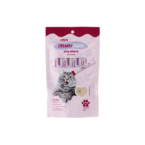 Creamy Snacks Lopets Gato 60 Gr (Atún Bonito) Creamy Snacks Lopets Gato 60 Gr (Atún Bonito)