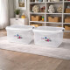 Set x2 Caja organizadora 68 lts TRANSPARENTE