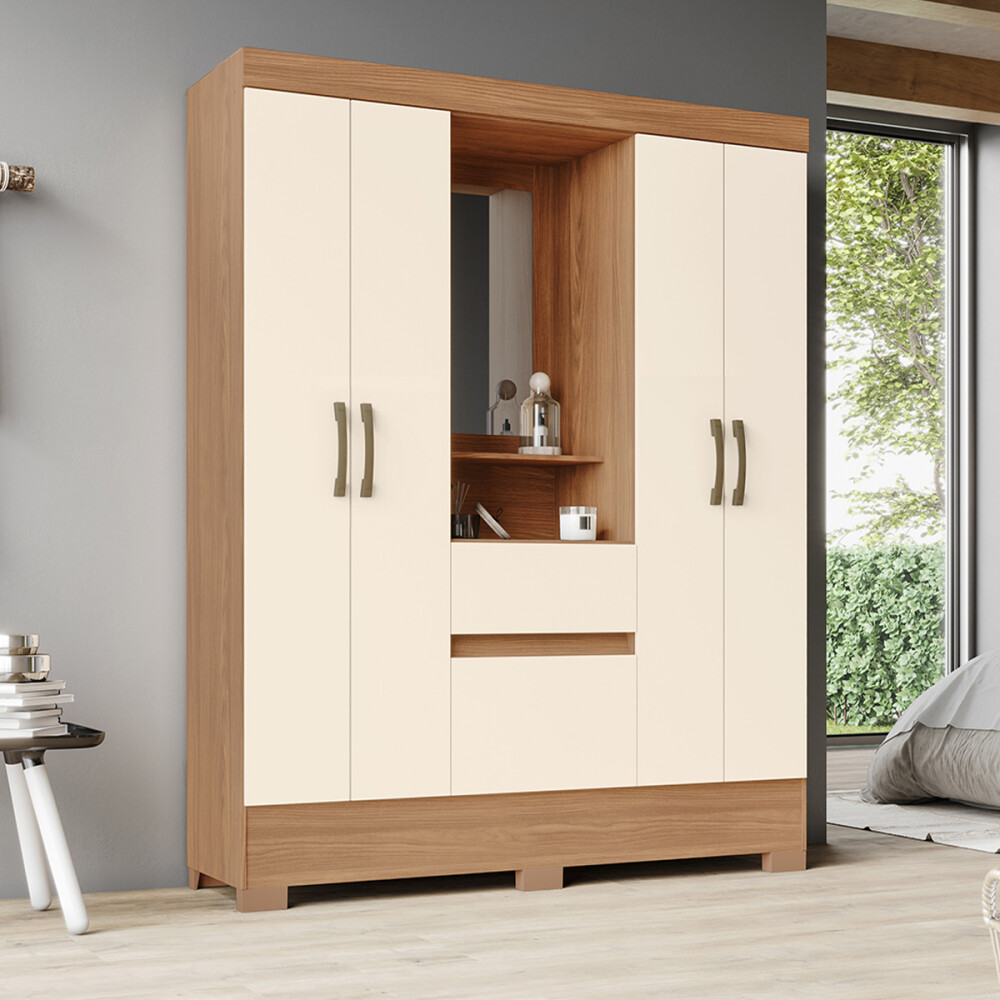 ROPERO 4 PUERTAS 2 CAJONES GUARDARROPA ARMARIO PLACARD CLOSET ROPERO 4 PUERTAS 2 CAJONES GUARDARROPA ARMARIO PLACARD CLOSET