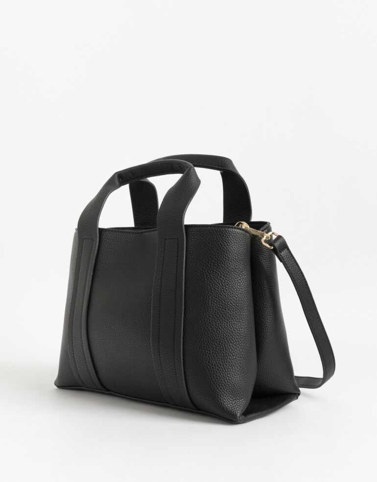 City Cartera Formato City Bicolor - Negro