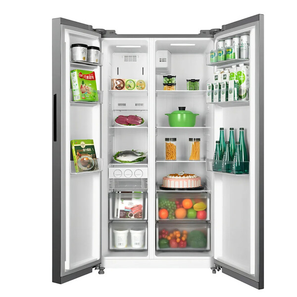 Heladera Midea Side By Side Mdrs710fgg46 511 Lt HELADERA MIDEA 511L MDRS710FGG46 INOX