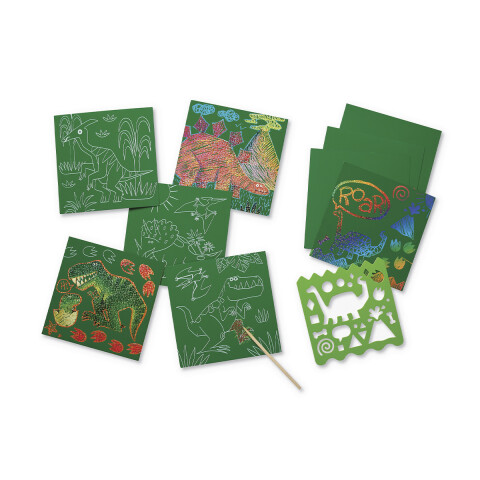 Juguete Scratch Art Crocodile Creek Dinosaurio