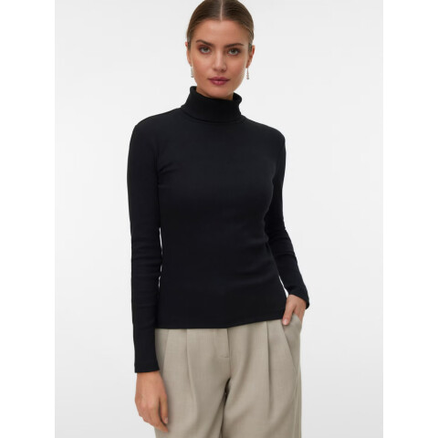 VMCHLOE LS ROLLNECKTOP JRS NOOS BLACK