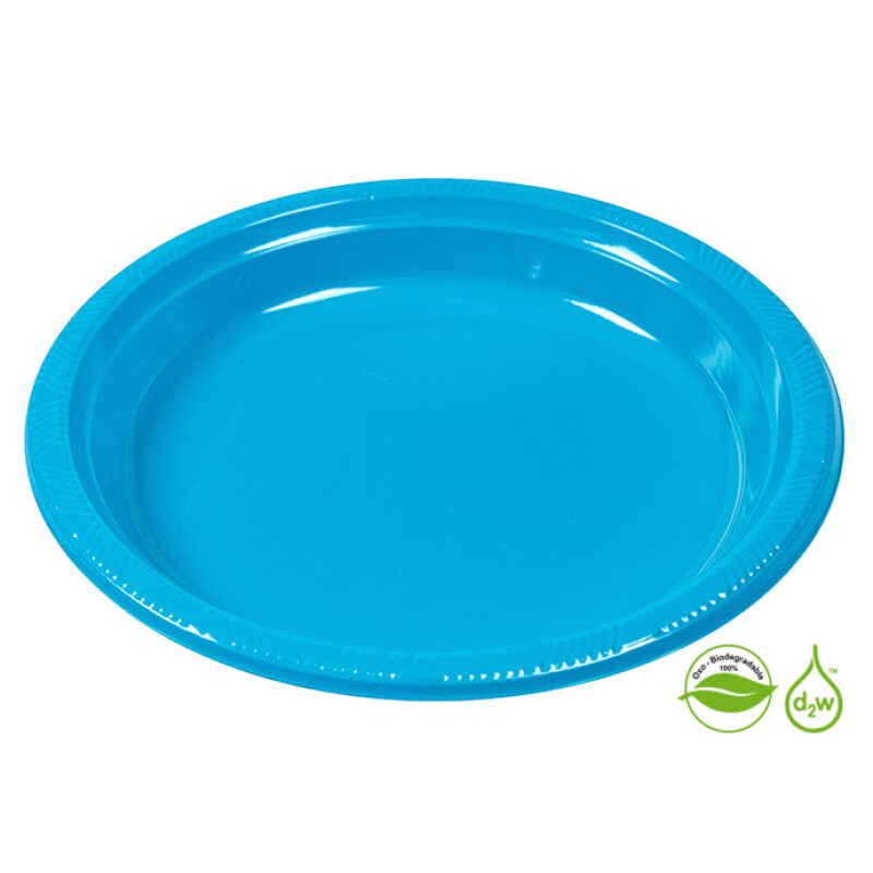 Plato Biodegradable 23cm x10Un Caribe