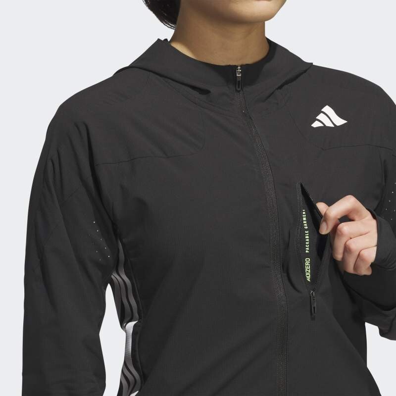 Campera Adidas Running Adizero Negro