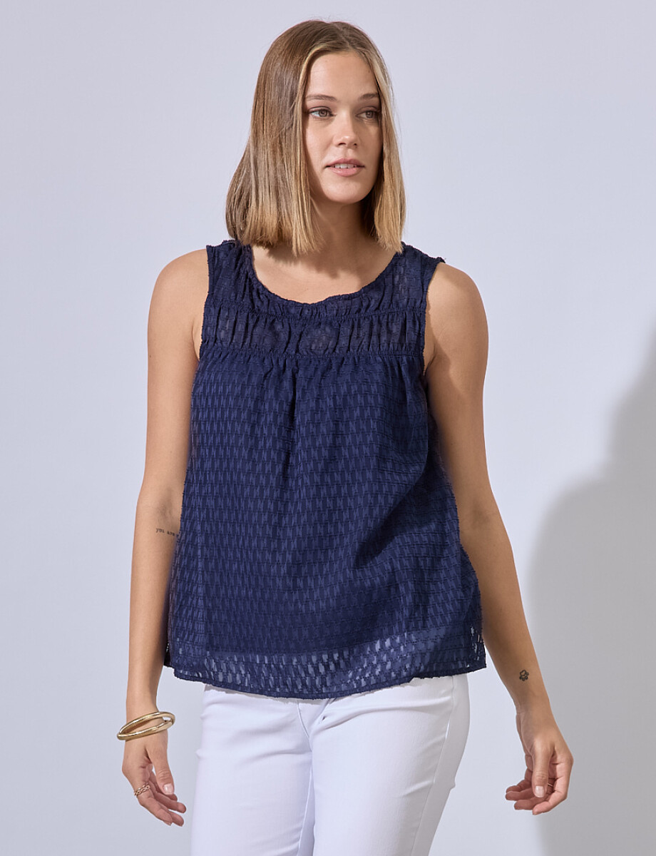 Blusa Gasa Labrada - Azul 