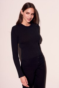 Top Lurex Negro