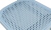 Silla Simil Rattan de polipropileno Celeste