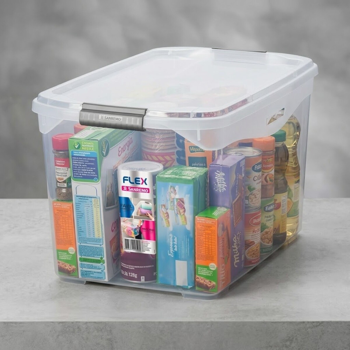 Caja organizadora 36 lts - TRANSPARENTE 