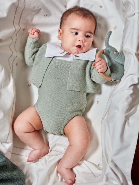 Chaqueta Con Ochos Verde