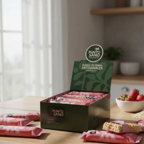Barras De Cereal 35g PUNTO SANO Caja x16 Sabor Frutilla Barras De Cereal 35g PUNTO SANO Caja x16 Sabor Frutilla