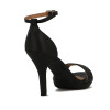 Sandalia Formal Mujer Vizzano Taco Alto Con Pulsera Negro