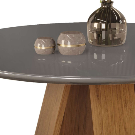 Mesa de Comedor Redonda Linea Celeste Milan Gris