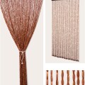 Cortina de Bambú Madera Rústica Marrón