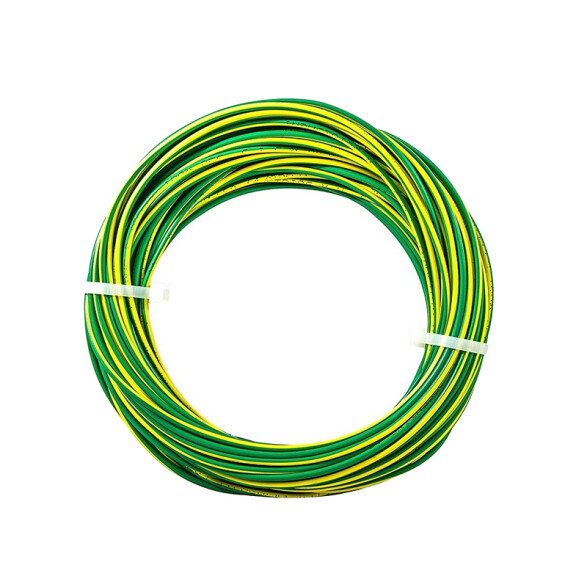 Cable de cobre amar/verde 1,00 mm² - rollo 30 mts N03015R30