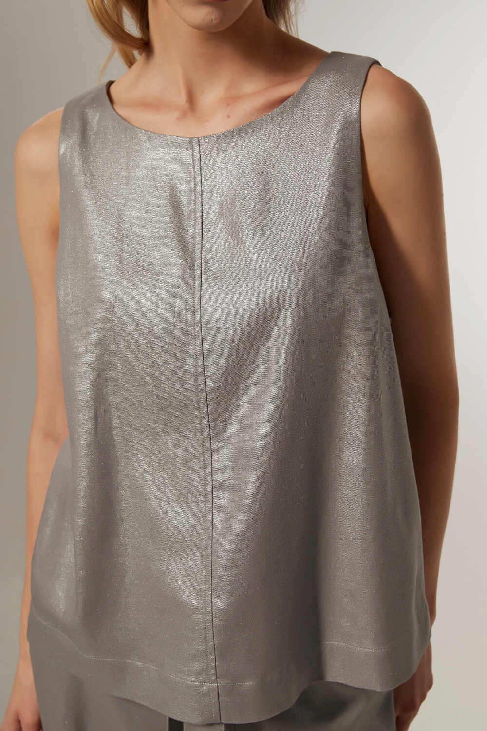 Musculosa Cariño Plateado