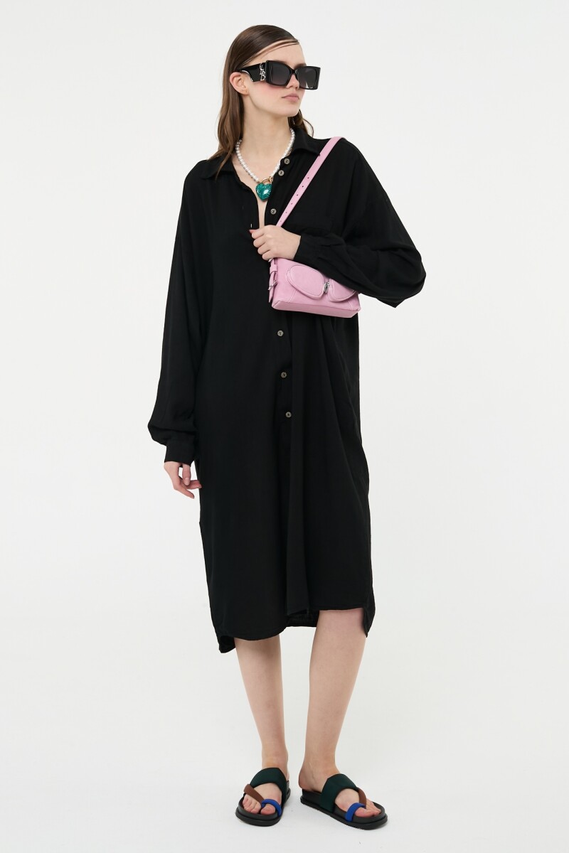 CAMISA LARGA Negro