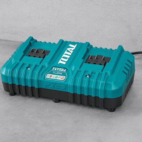 Cargador Rápido Doble para Batería 20V Total Cargador Rápido Doble para Batería 20V Total